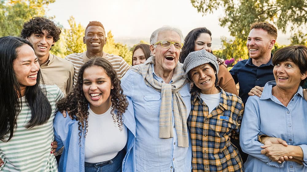 People in a community group