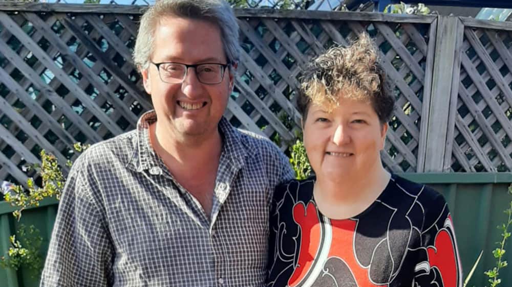 Kylie with her partner