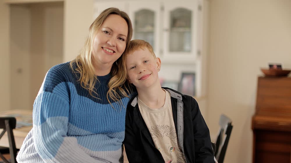 Melanie and her son Andrew