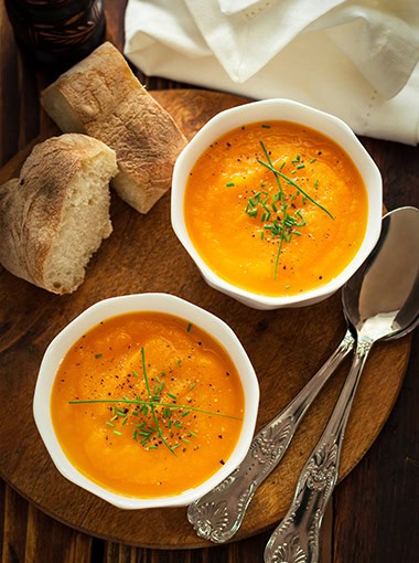 Sweet potato carrot soup