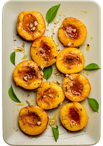 Baked Nectarines with Coco-Nutty Crumble