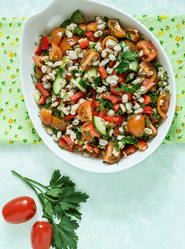 Barley Salad with Lemon Dressing